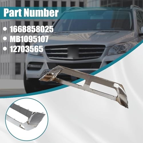 Chrome Lower Front Bumper Molding 1668858025 Compatible with Mercedes-Benz