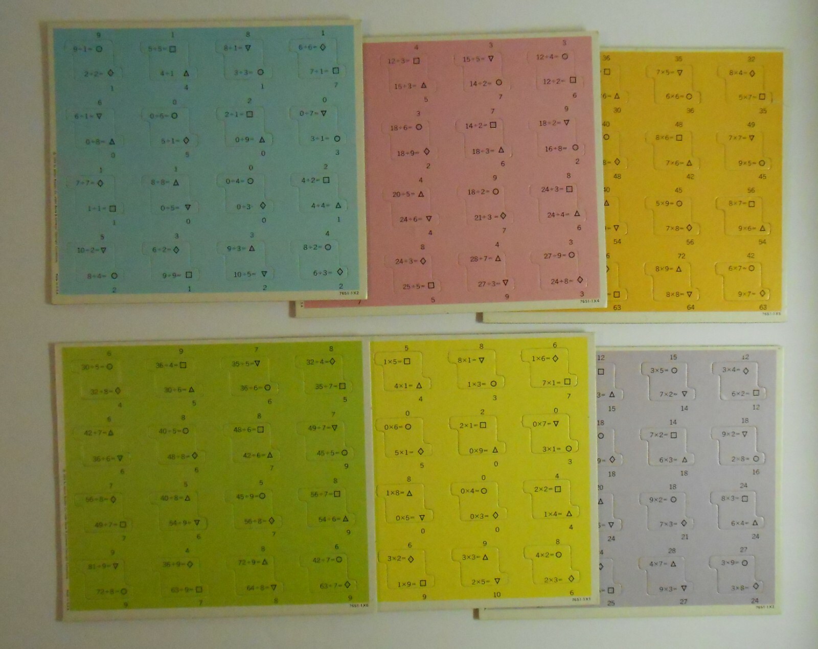 Vintage 1974 Milton Bradley SIX PLACE & CHECK PUZZLES for Math – Never Used