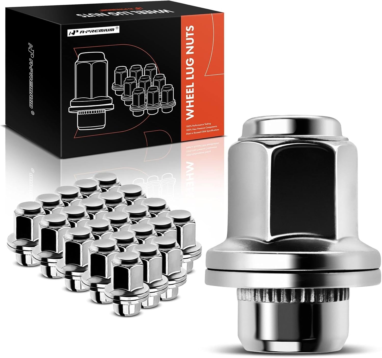 A-Premium Wheel Lug Nuts Compatible with INFINITI QX56 2011-2013 QX80 2015-20…