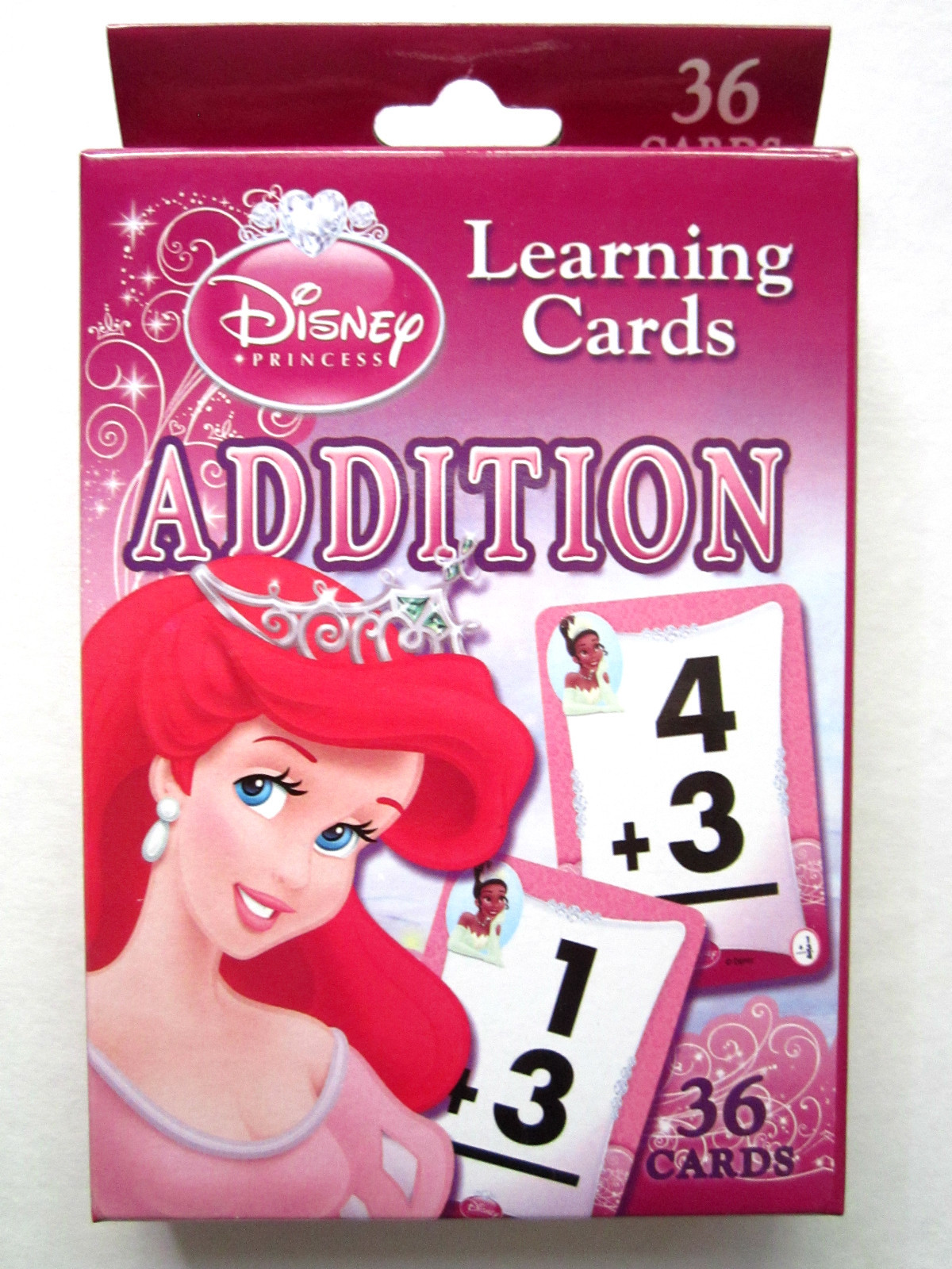 DISNEY PRINCESS SUBTRACTION,ADDITION,MULTIPLICATION LEARNING CARD SETS NEW