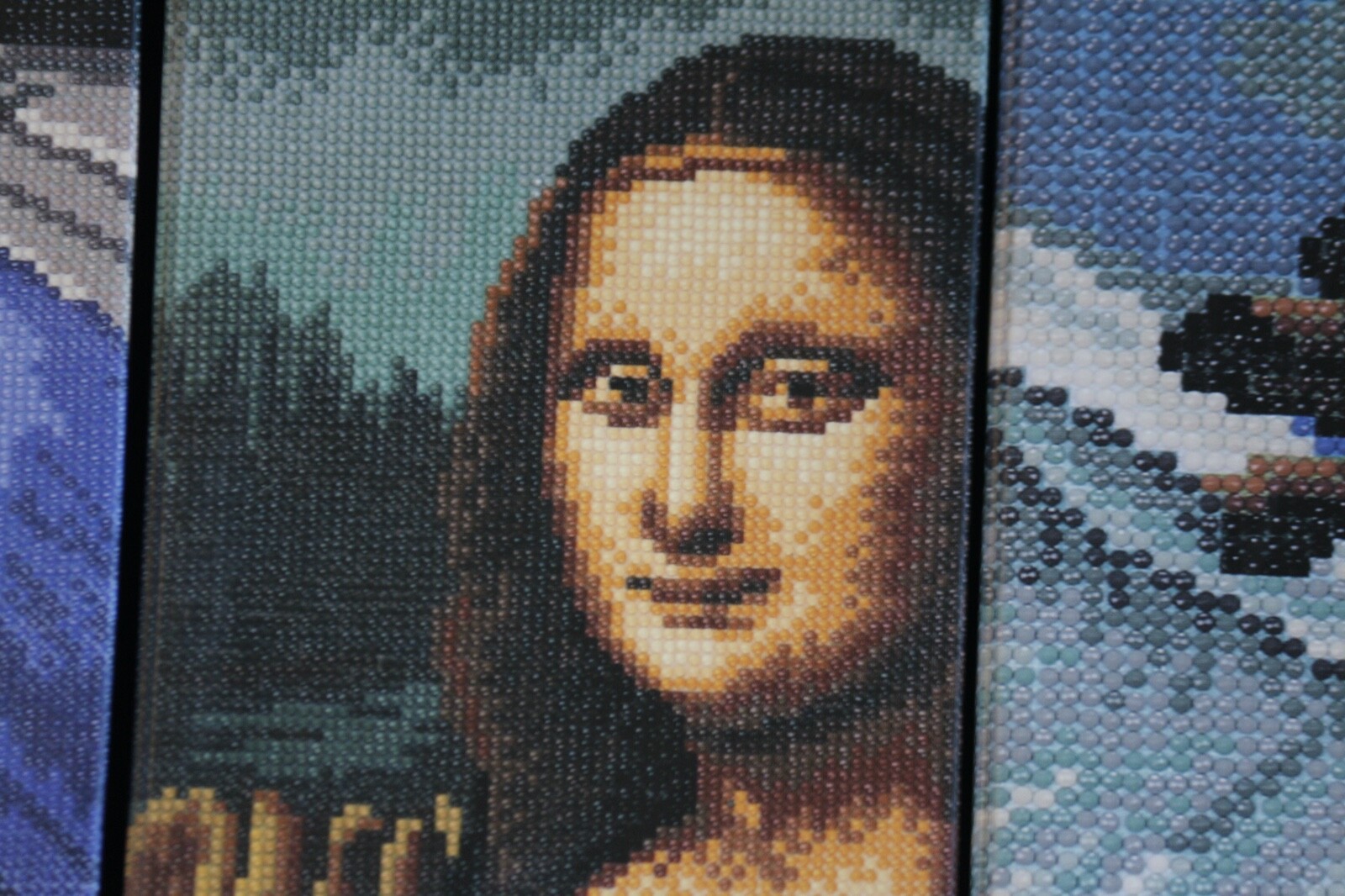 Diamond painting kit Mona Lisa , Le cygne , Jeune fille à la perle , La laitière