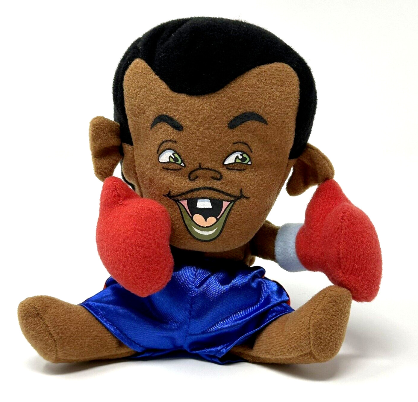 Vintage Big Brainy Babies Joe Louis Plush Stuffed Animal Figure Boxer 1997 6 in