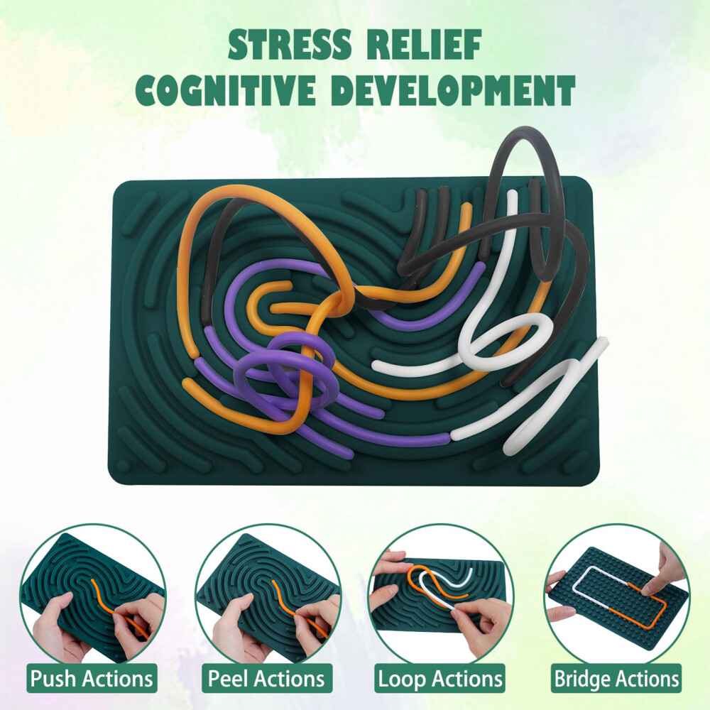 Children Stress Relief Sensory Toy Silicone Sensory Stress Relief Activity Board