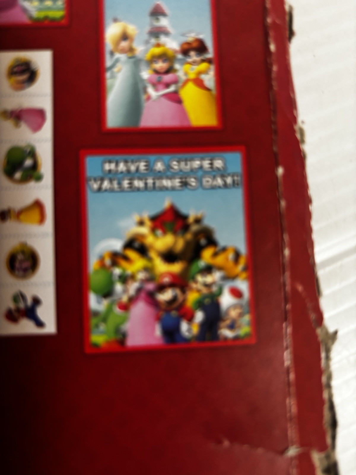Super Mario Valentines 24 Cards + 24 Cherry POW Scented Tattoos Paper Magic 2021