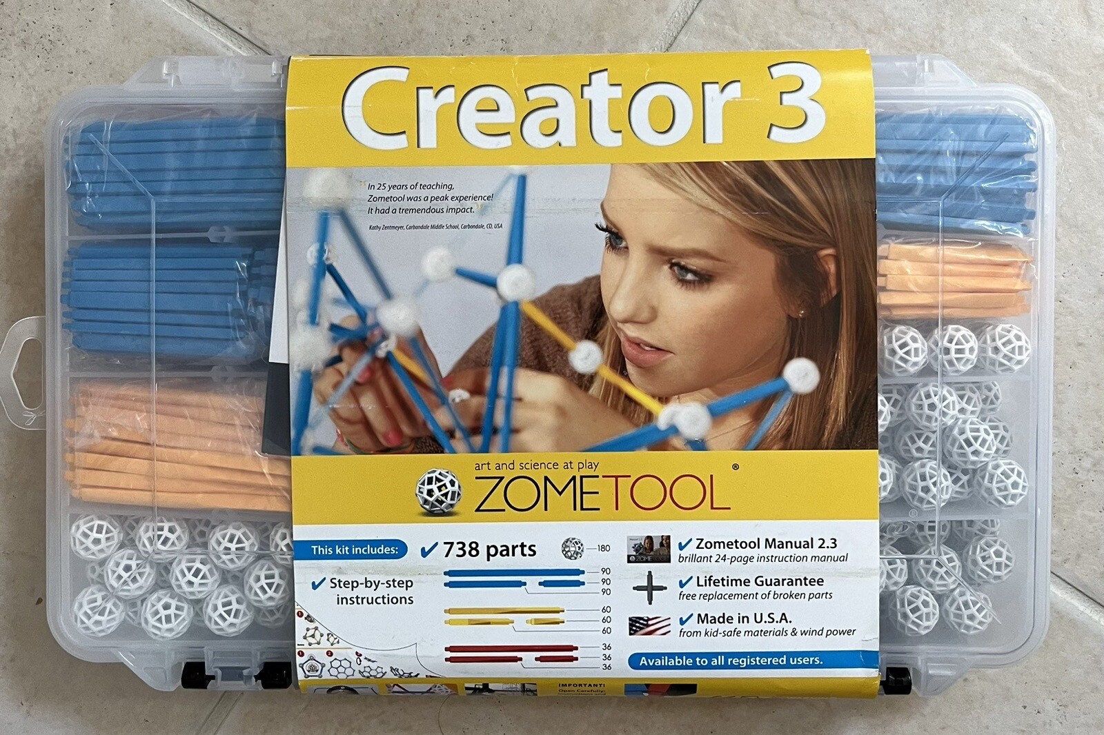 ZomeTool Creator 3 System Kit 738 parts-Buy 2, 10% off each – Read Description!