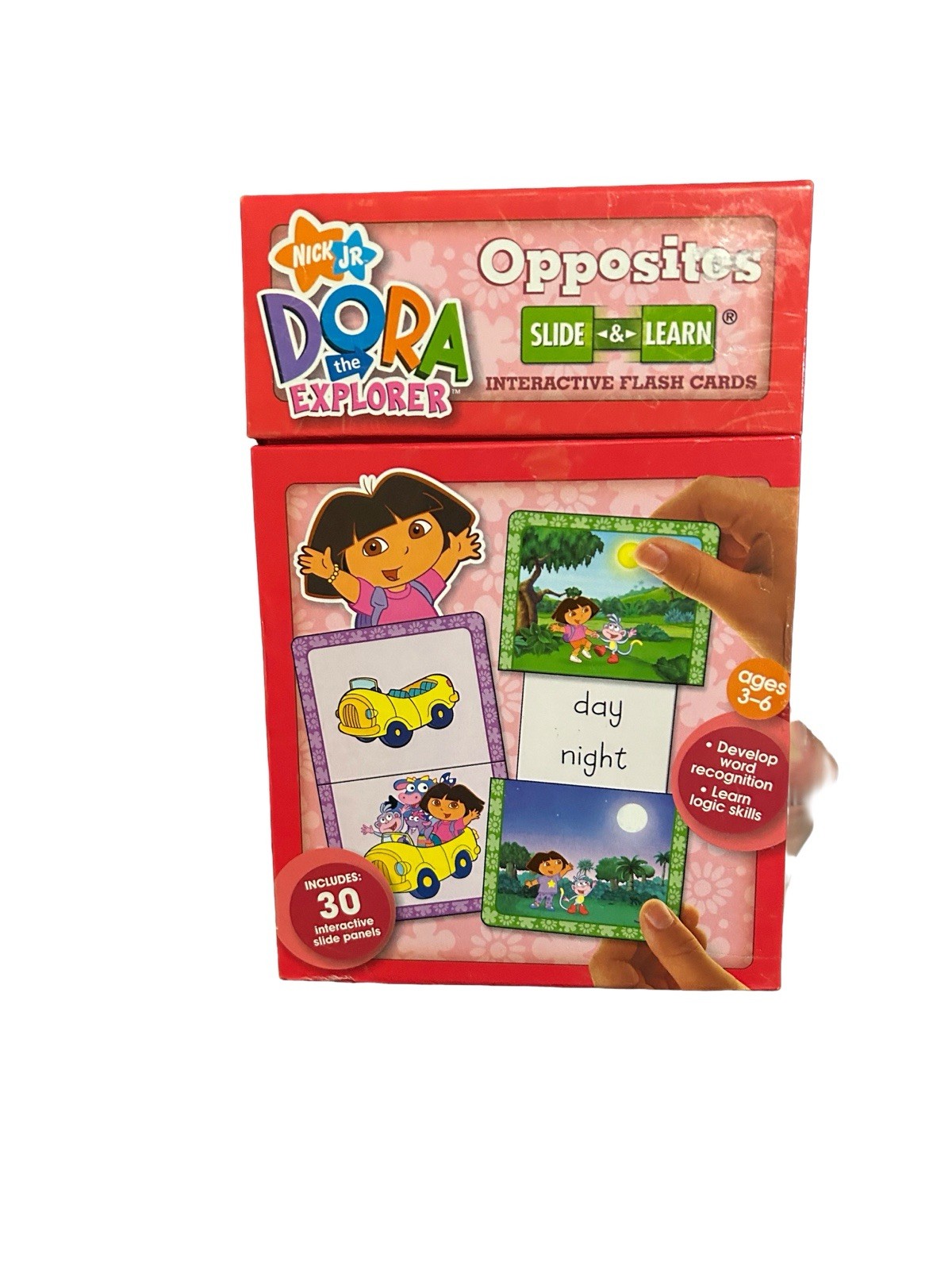 Y2K Dora the Explorer Opposites Flash Cards