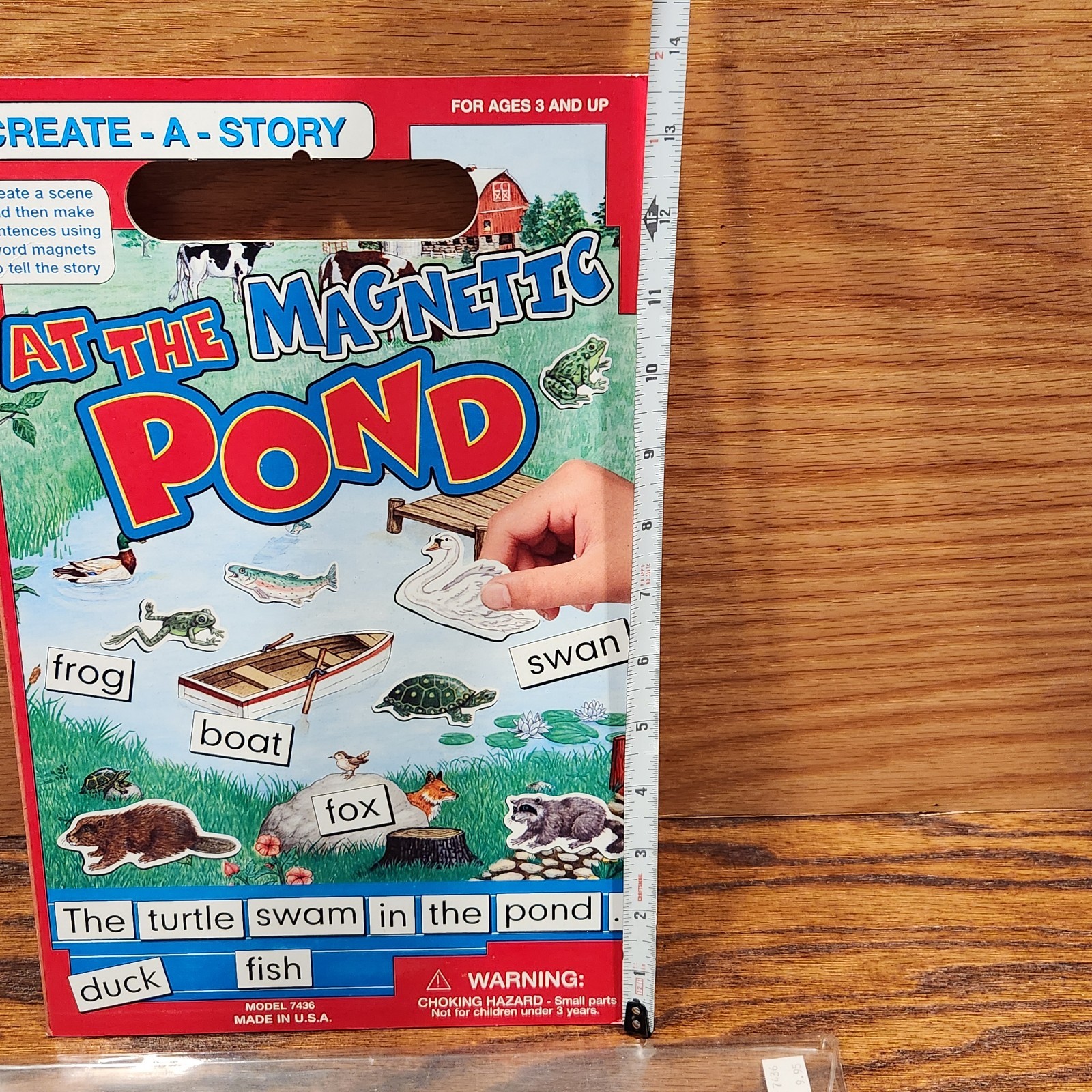 Vintage Create A Story Scene Magnetic At The Pond Kids Travel Play Toy Mat 7436
