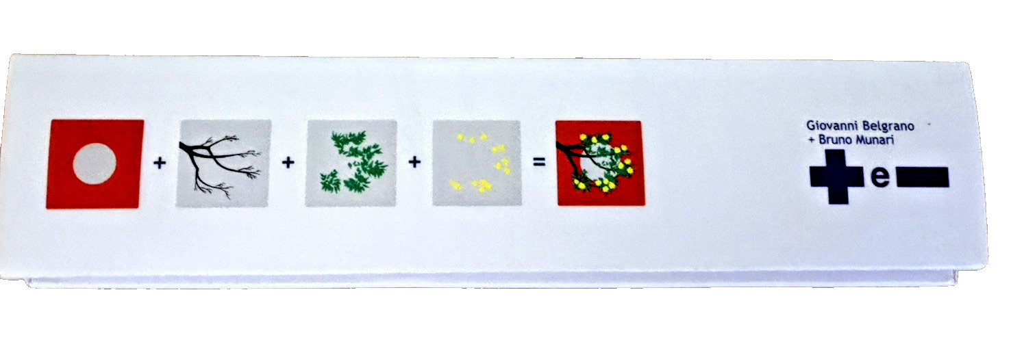 Bruno Munari “PIU E MENO” PLUS AND MINUS Corraini Italy 2008 Rare