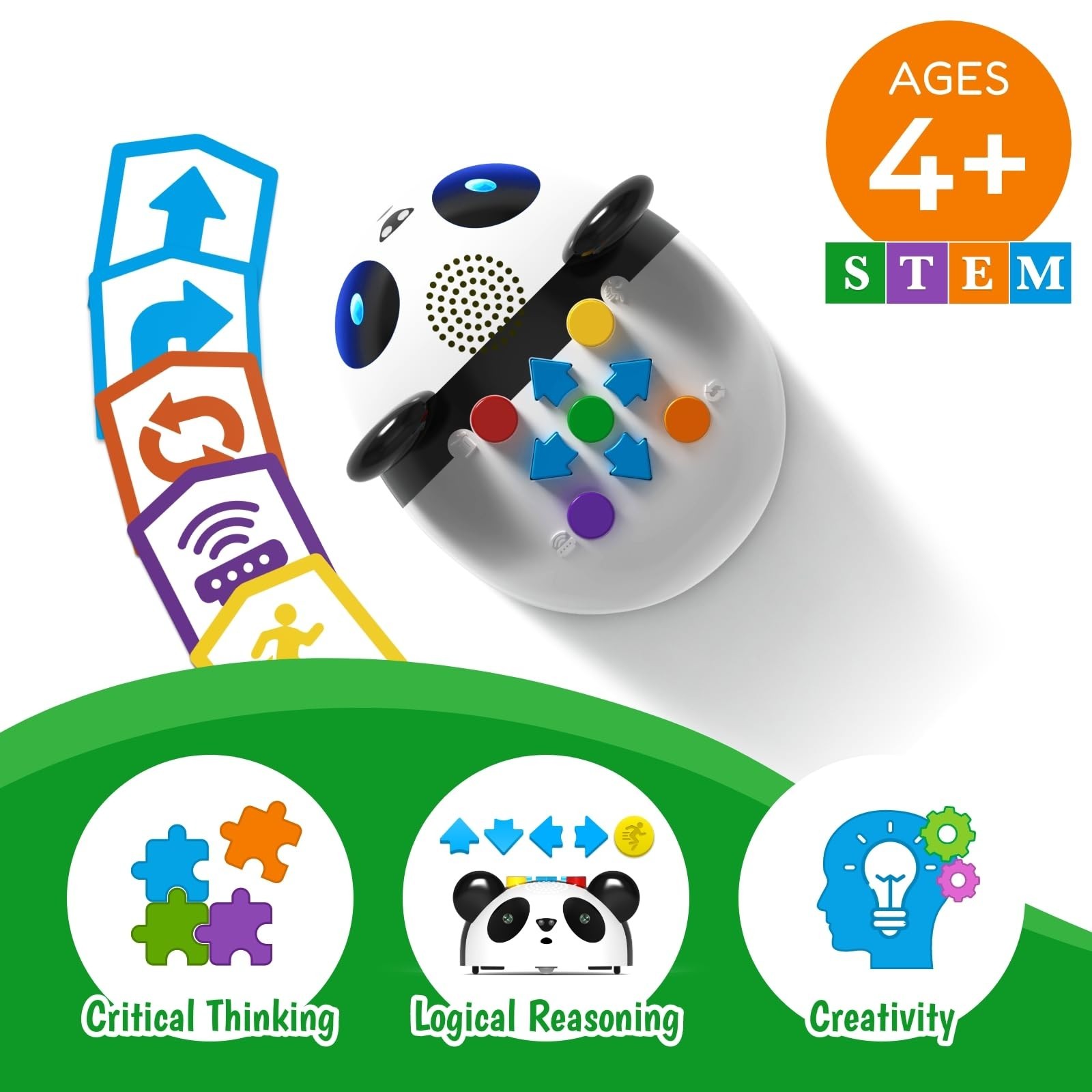 STEM Coding Robot Activity Set – 48 Pieces, Screen-Free Educational Toy for Kids