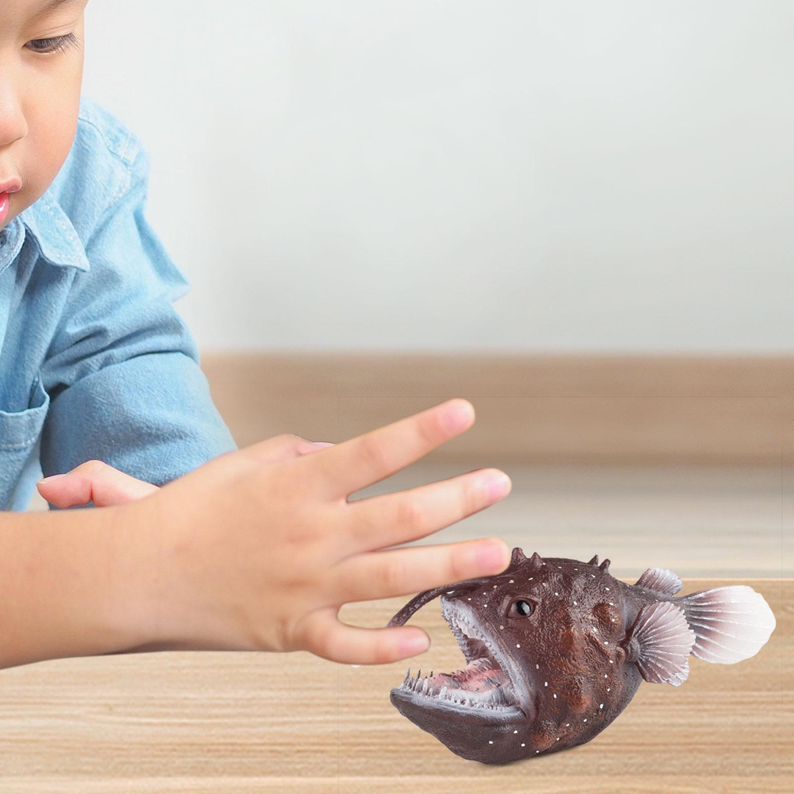 Angler Fish Figures Marine Animals Model for Parties Holiday Present Kids