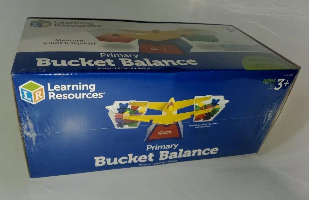 Learning Resources Primary Bucket Balance Scale Teaching Weigh Measure NEW