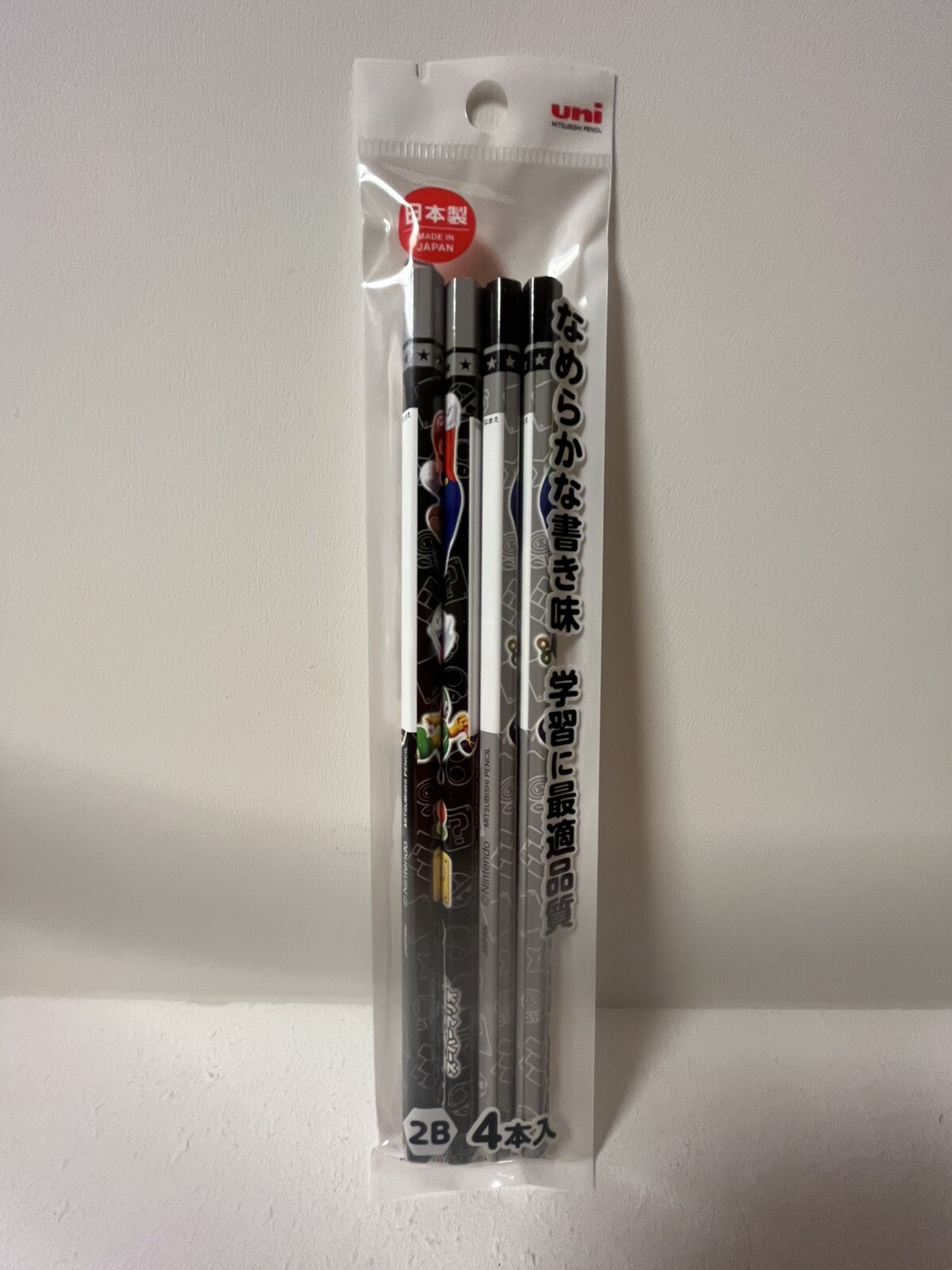 Super Mario Pencil Eraser Underlay Pencil cap Mitsubishi Pencil Made in Japan