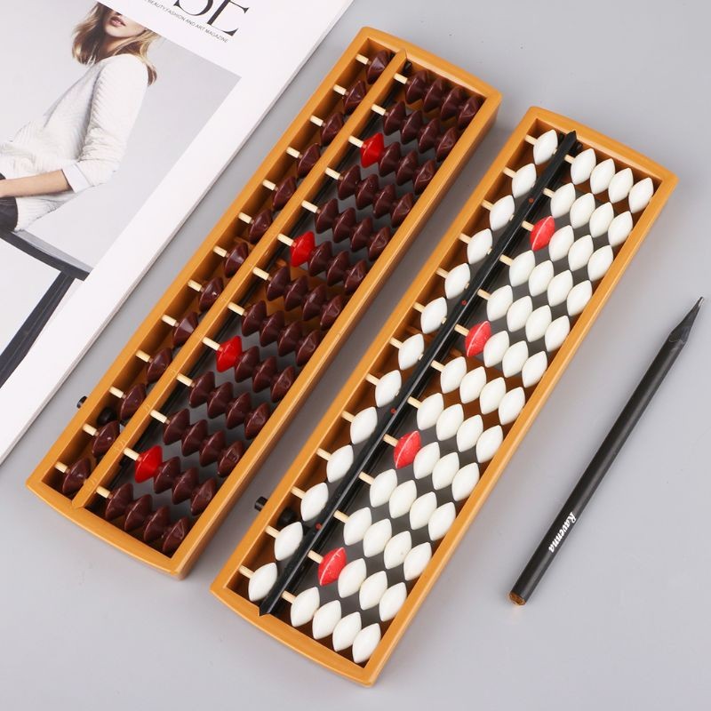 Portable Japanese 13 Digits Column Abacus Soroban Caculating School f