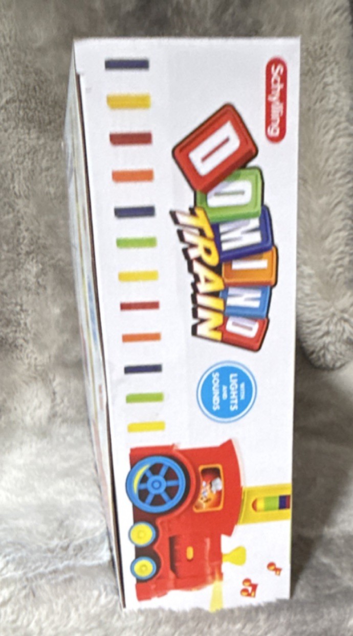 Schylling Domino Train Toy Set Multicolor with 60 Dominoes Ages 3+ Kids 1 refill