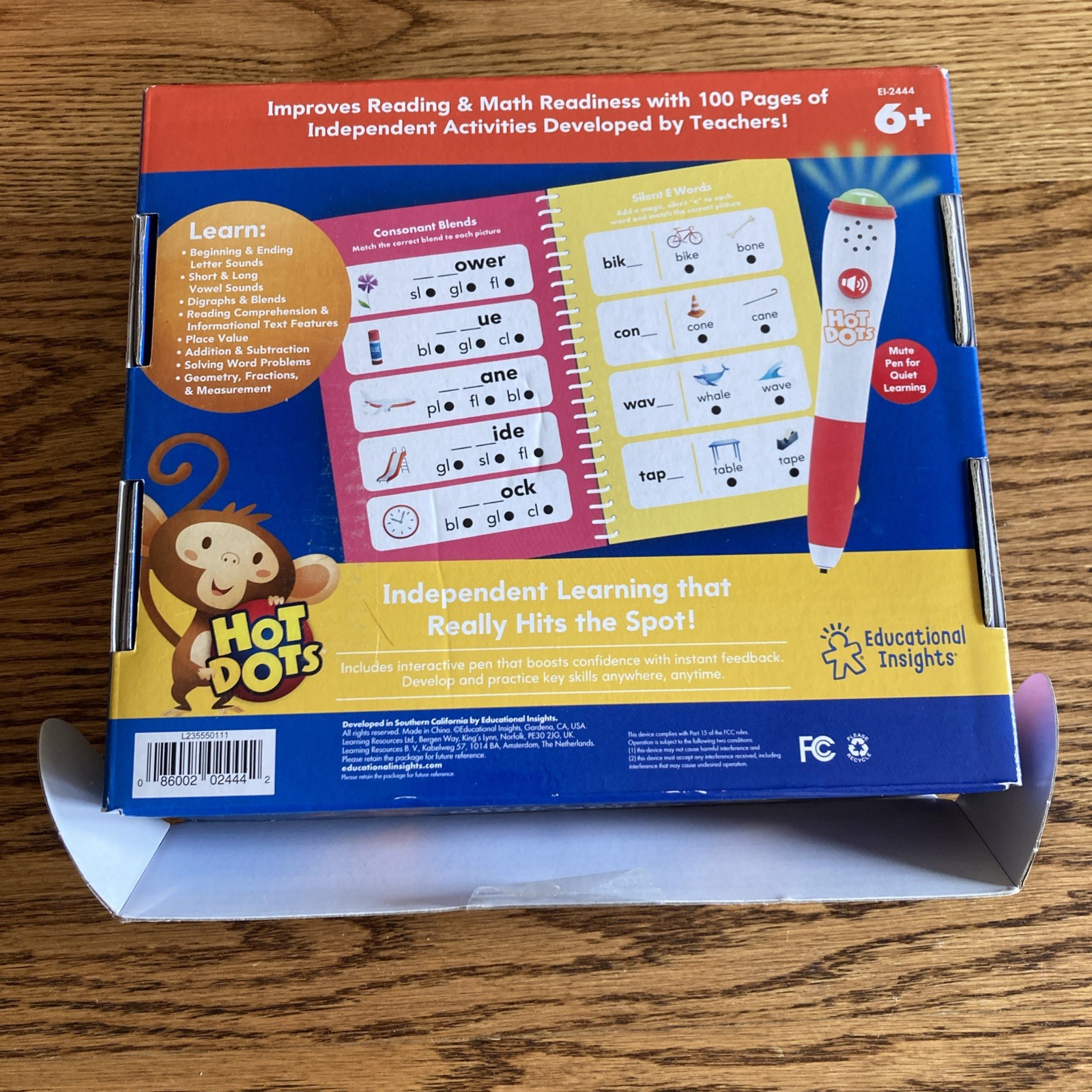 Hot Dots 1st Grade Reading And Math-age 6 School, Homeschool Lot Of 2