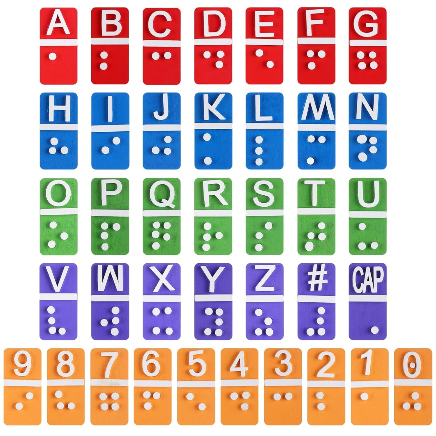 Tactile Braille Alphabet Set – Educational Learning Tool//