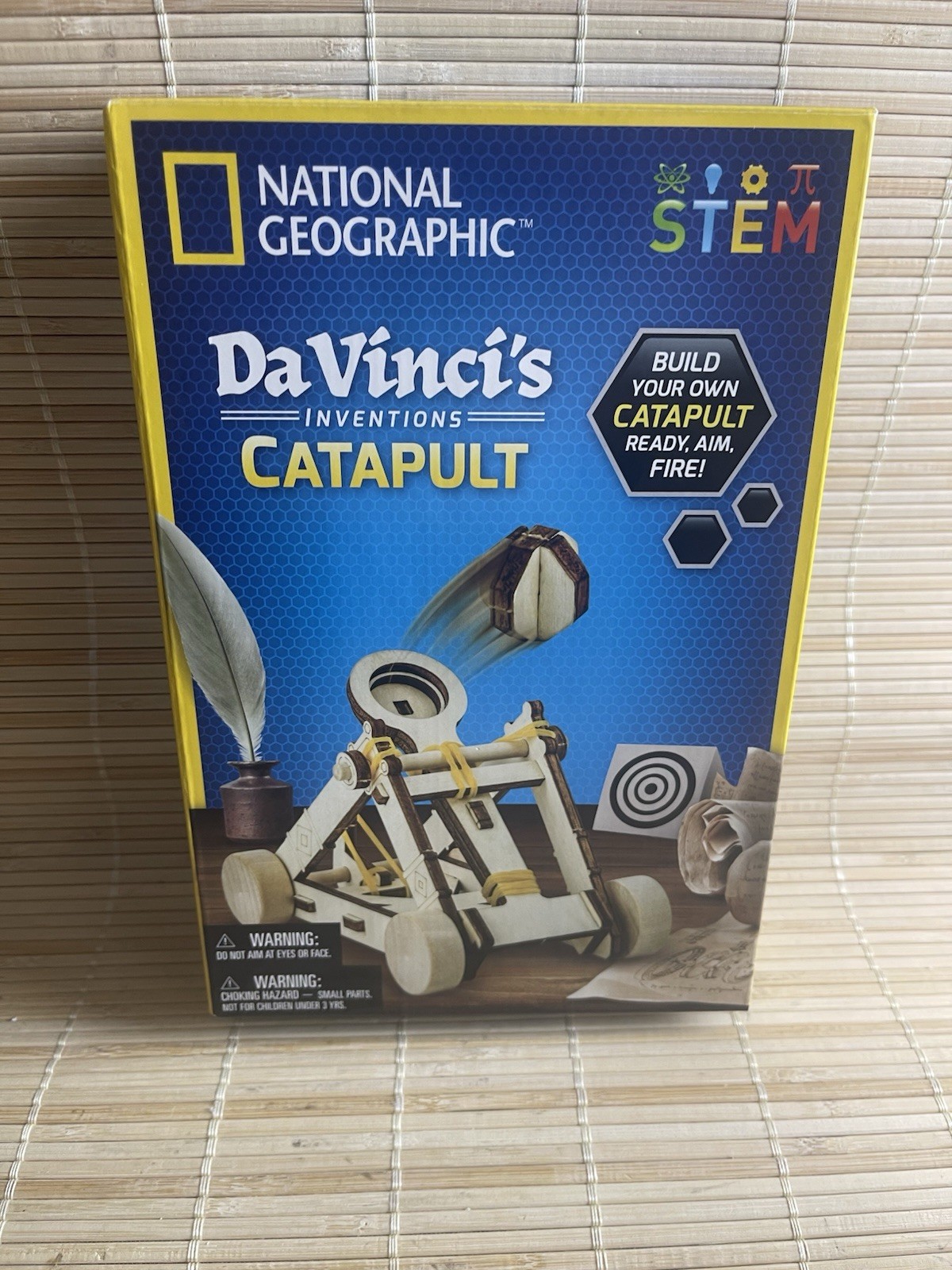 Stem Toy Da Vinci’s Inventions Wooden Catapult National Geographic NIB