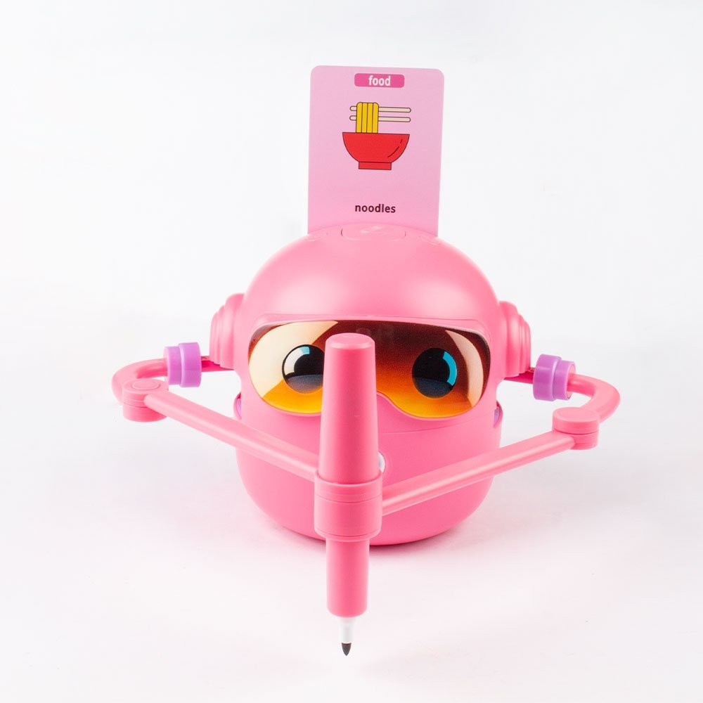 Educational Interactive Drawing Robot For Kids Learning Toys With 100 Word CarOY