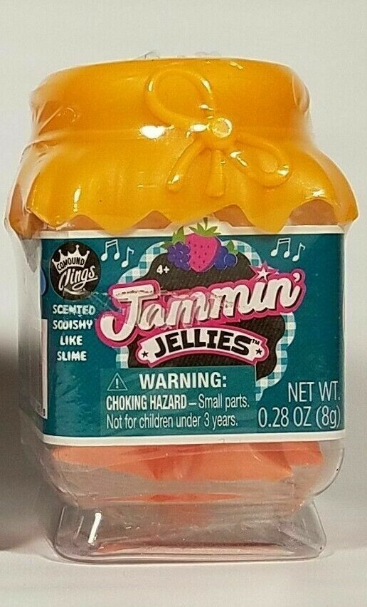 New Jammin’ Jellies Orange Scented Squishy Slime Kit just Add Water in CUTE Jar!