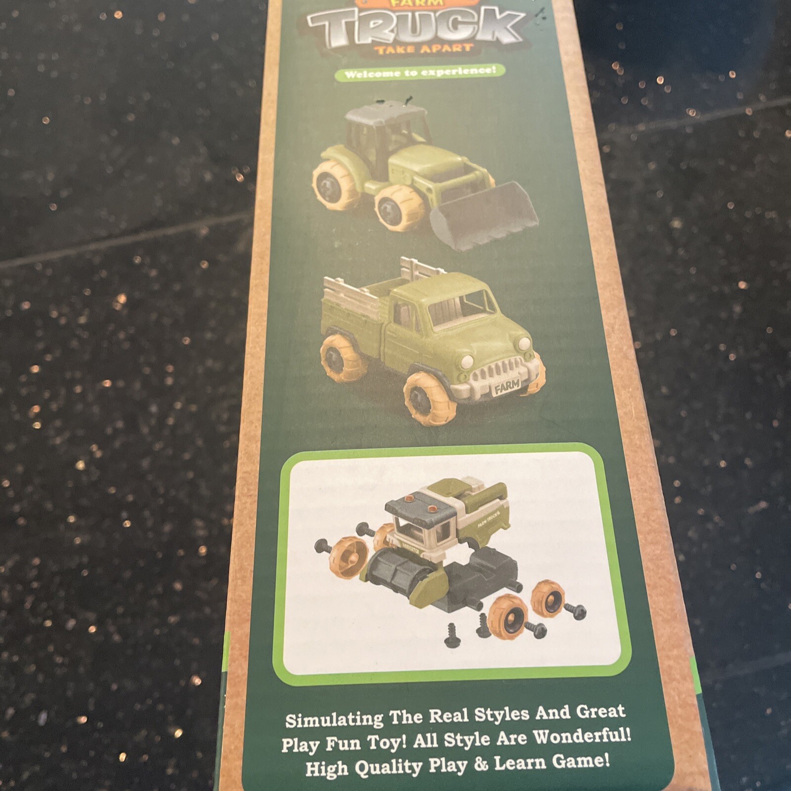 MARIBUS-FL EDUCATIONAL KIDS TAKE APART PRETEND PLAY KIT FARM TRUCK ANIMALS NIB