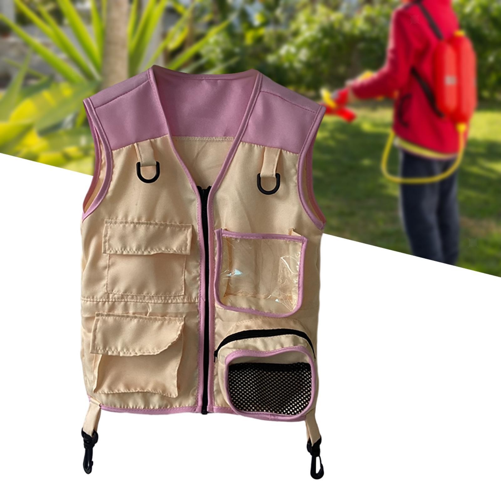 Kids Explorer Vest Cosplay Fisherman Vest Birthday Gifts Soft Outdoor Adventure