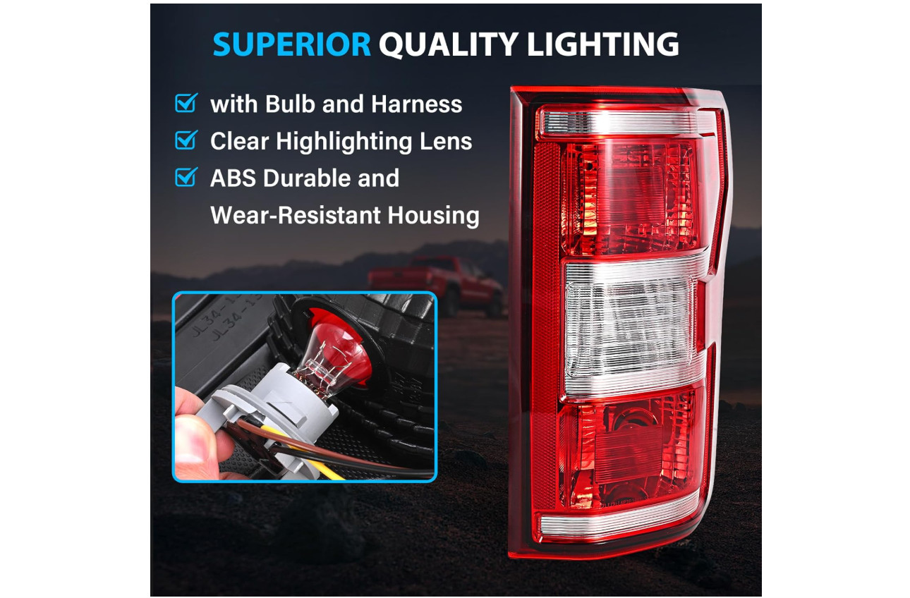 F150 Tail Lights Assembly, Compatible with 2018-2020 Ford F-150, Right Passenger