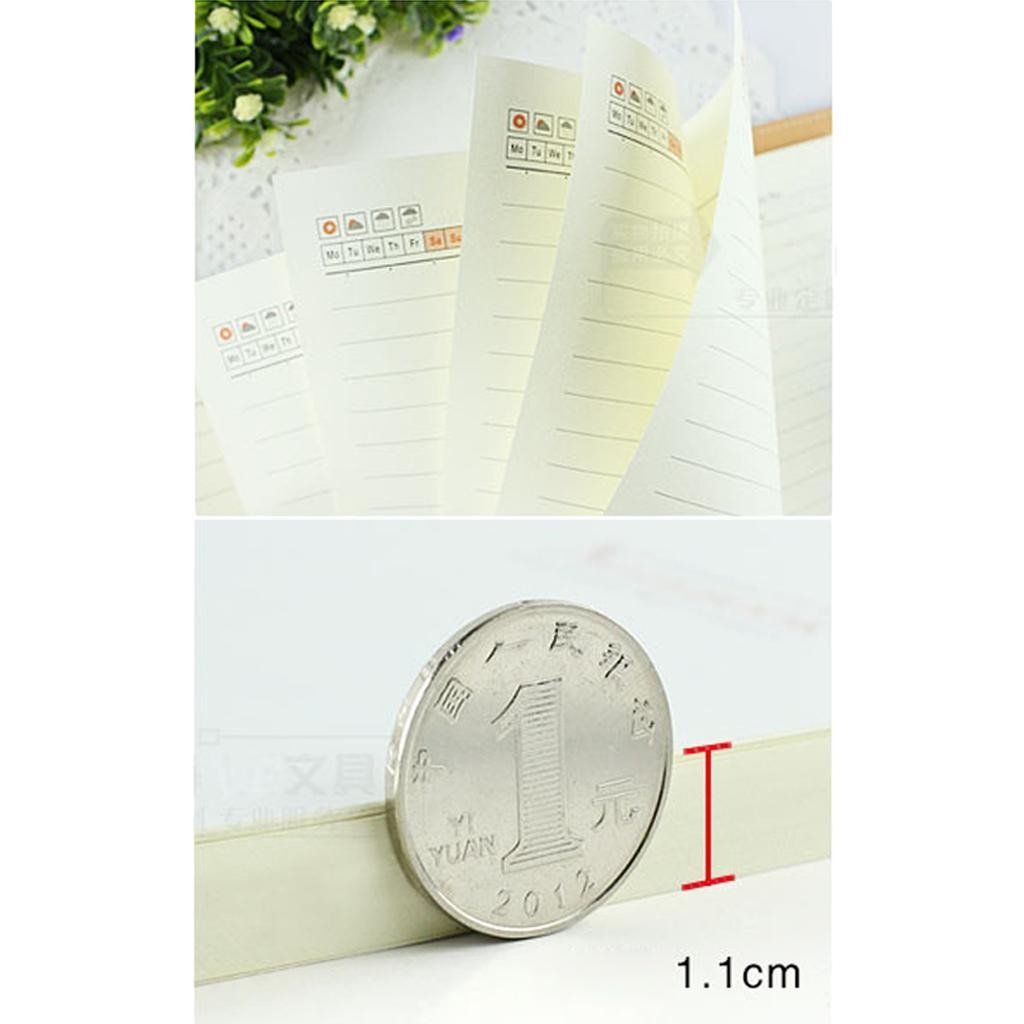 80 Sheets A6 Size Unlined Paper Refills Inserts for Loose Notebook Diary Journal