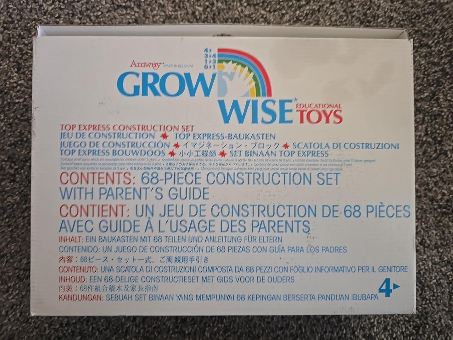 Amway Grow Wise Educational Toys Top Express Construction Set Childrens 1980’s