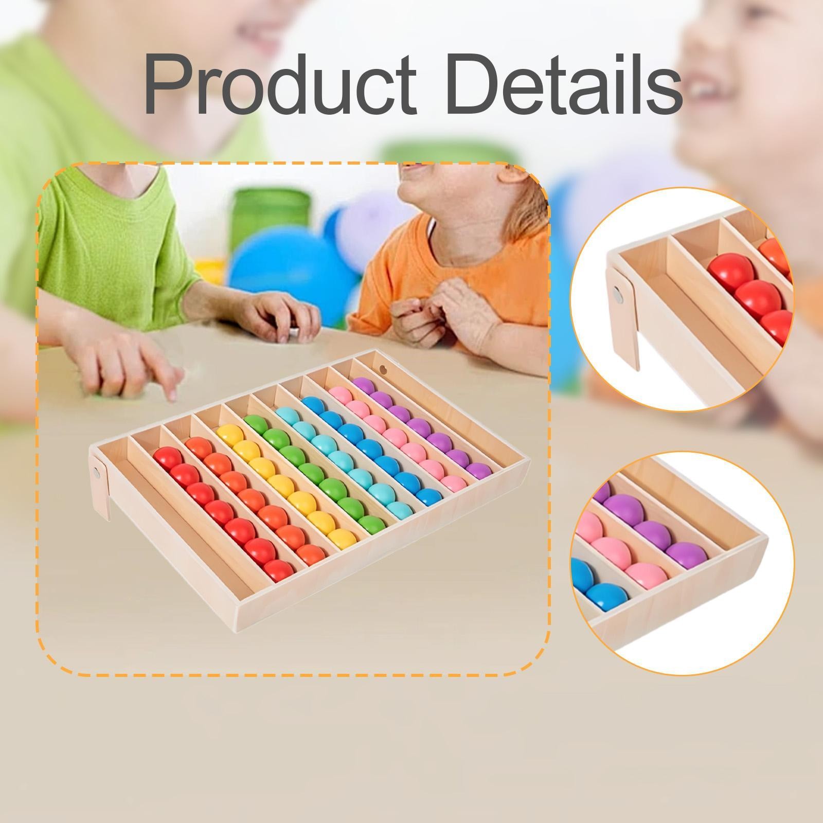 Color Sorting Toys Puzzle Portable Sensory Toys for Children Kids Boys Girls