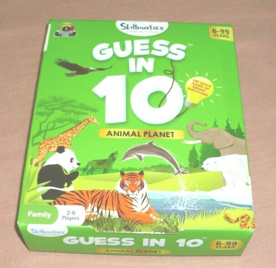 Skillmatics Guess in 10 Animal Planet – Card Game of Smart Questions for Kids