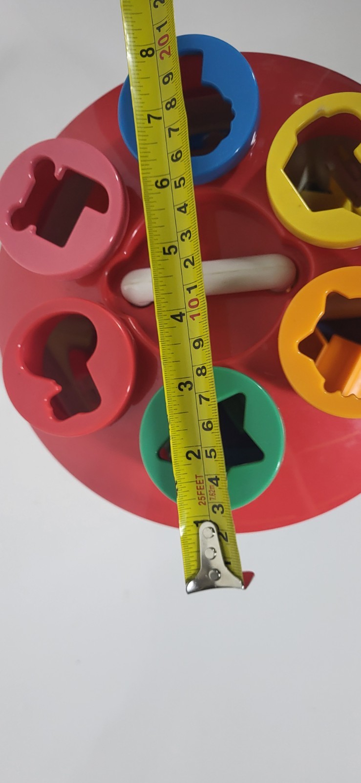 Battat Shape Sorter House Teaches Colors & Sorting Toy 6 Keys & 12 Blocks EUC