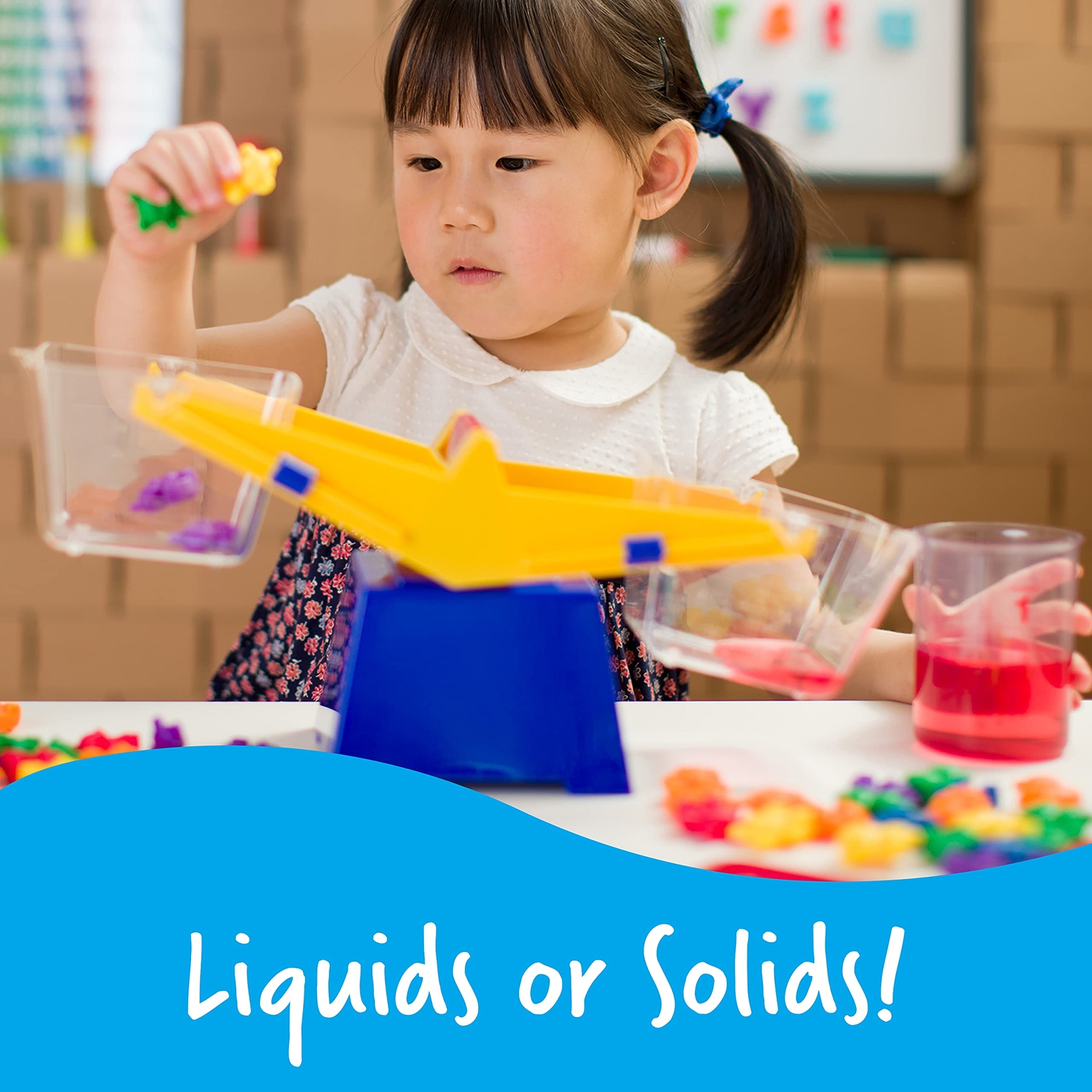 Multi Color Bucket Balance Scale for Kids STEM Learning and Measurement Tools