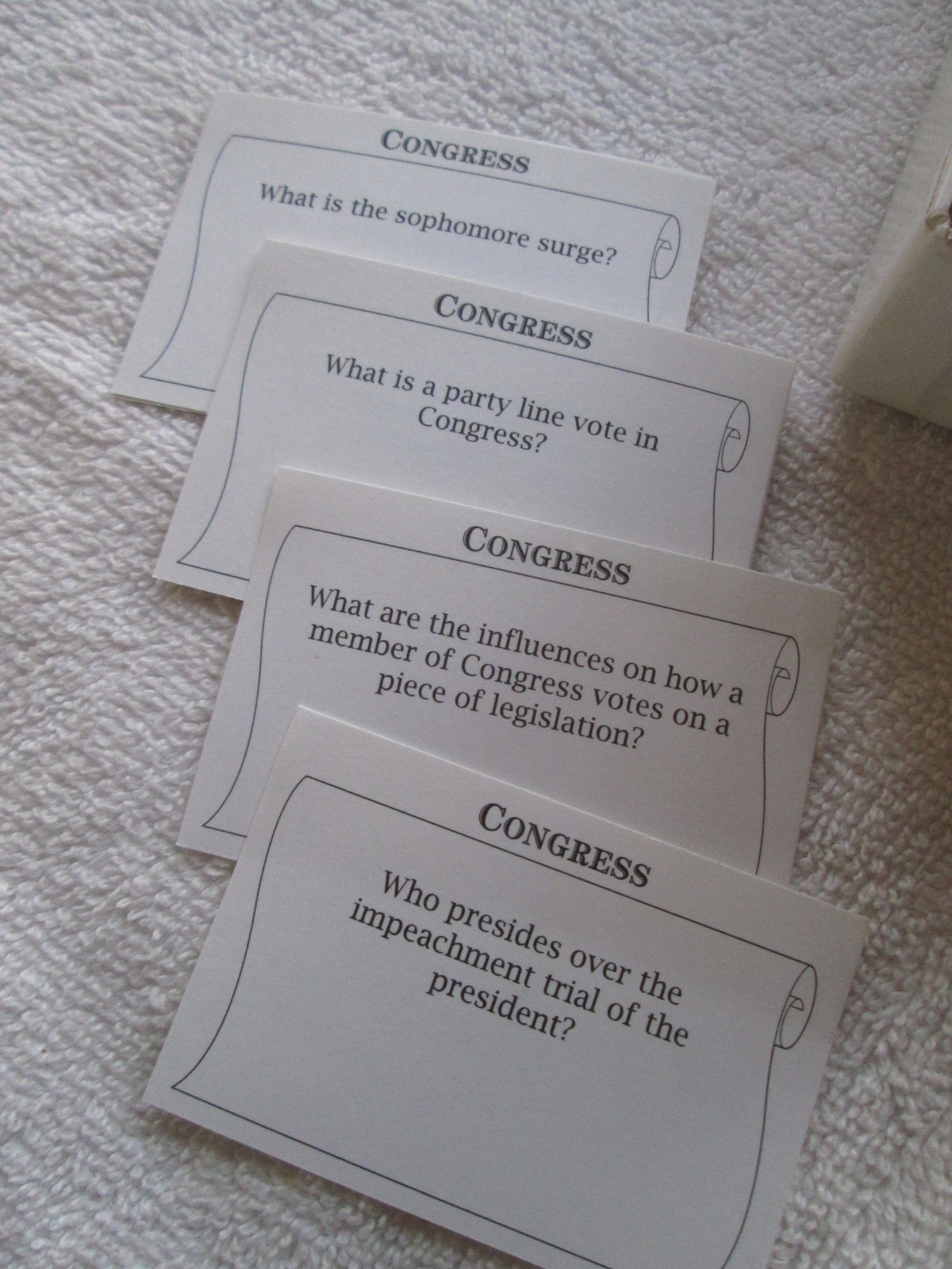 United States and Texas Government flash cards, Forshee, Wigginton, Pearson Pub