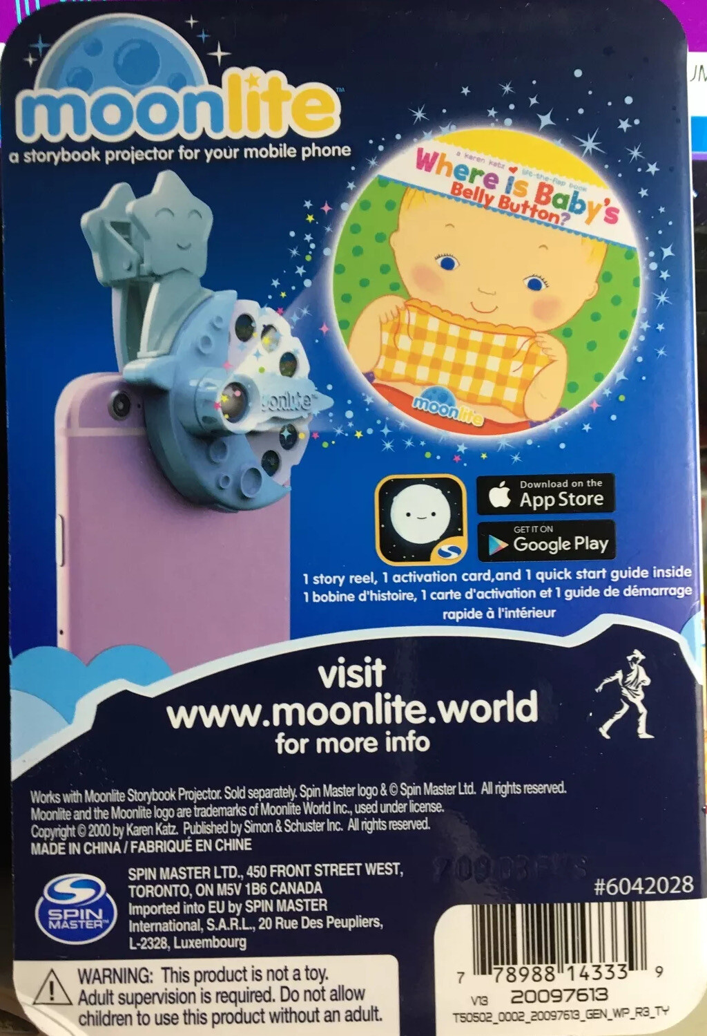 Moonlite Storybook Projector Story Reel For Your Mobile Phone. Where Is Baby’s