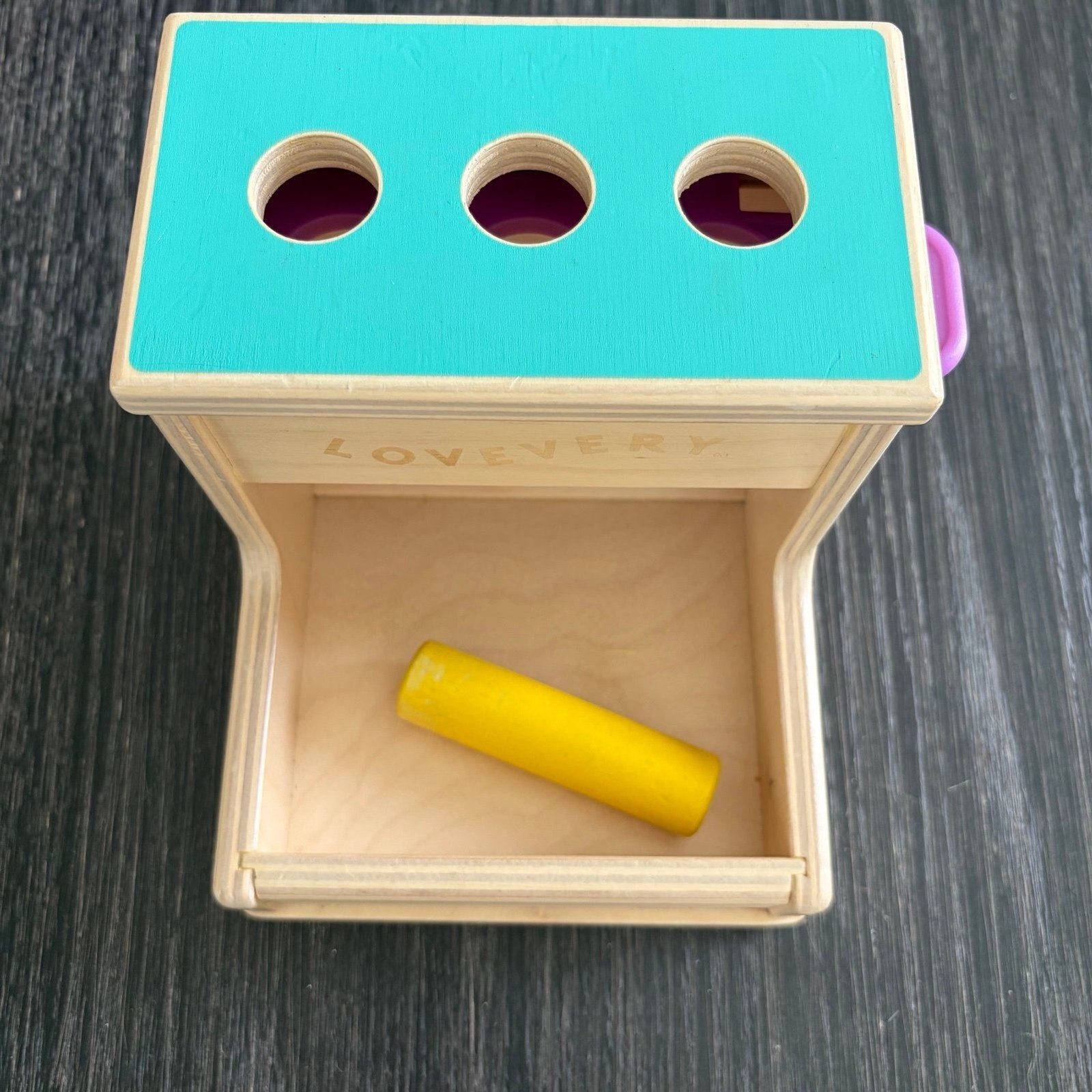Lovevery Wooden Peg Drop, which is part of The Thinker Play Kit for 11-12 month