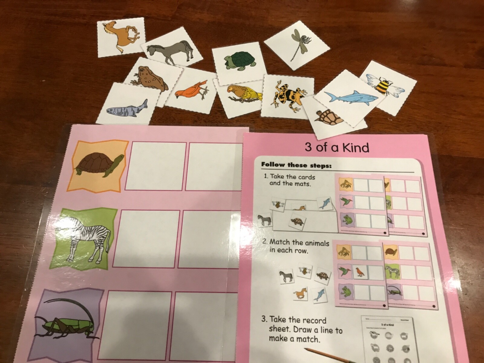 3 of a Kind! Grades prek-k Science file folder game teacher