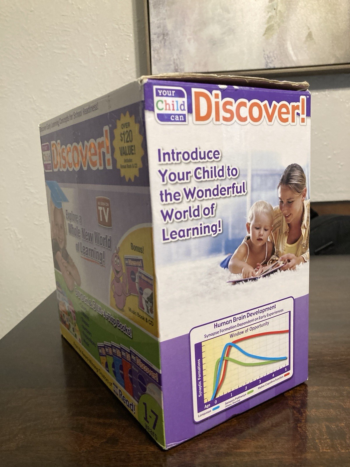 Your Child Can Discover! 6 DVD & 5 Book Set Ages 1-7 Colors Shapes Numbers