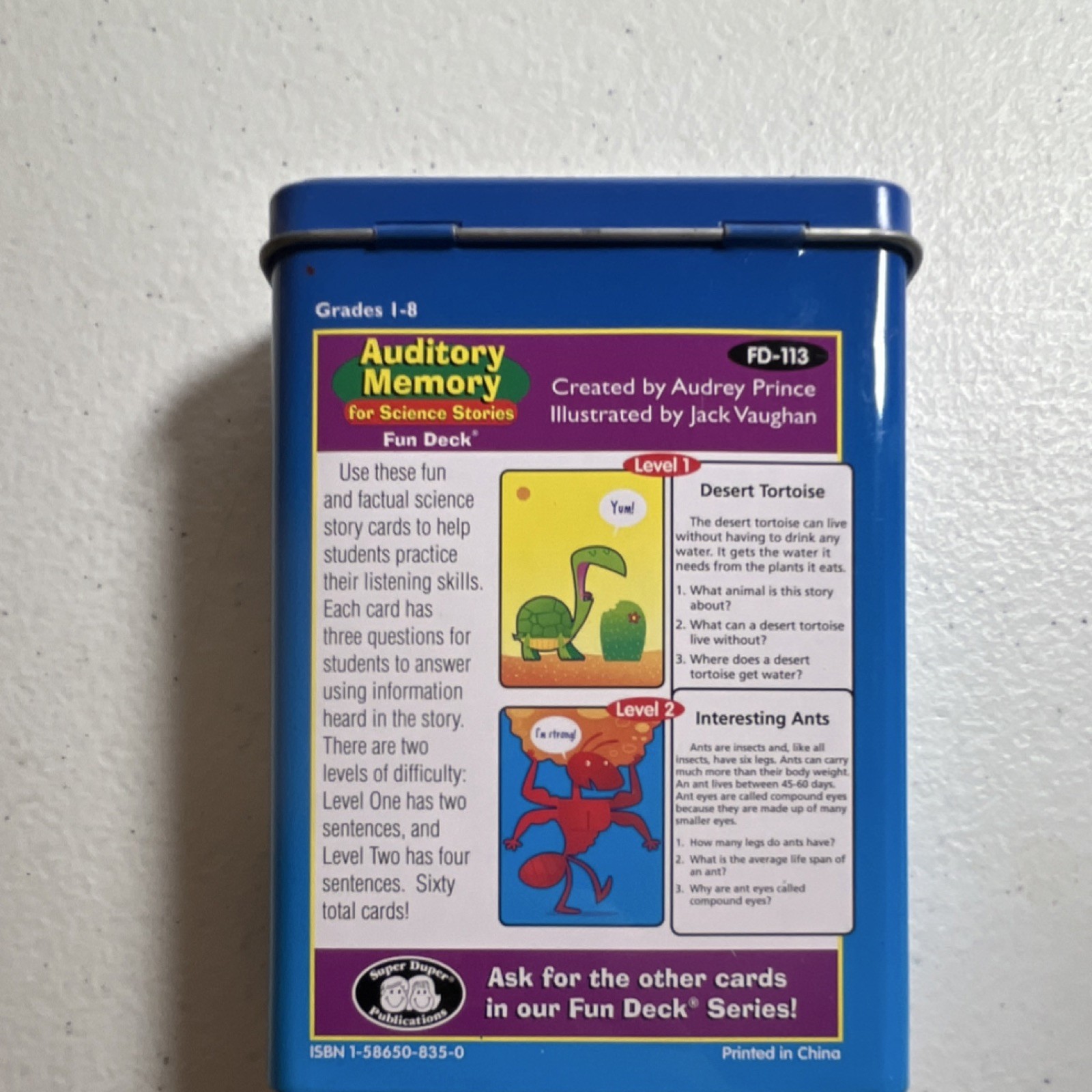Super Duper Publications Science Stories Cards Multicolor Ages 4-16 Kids FD-113