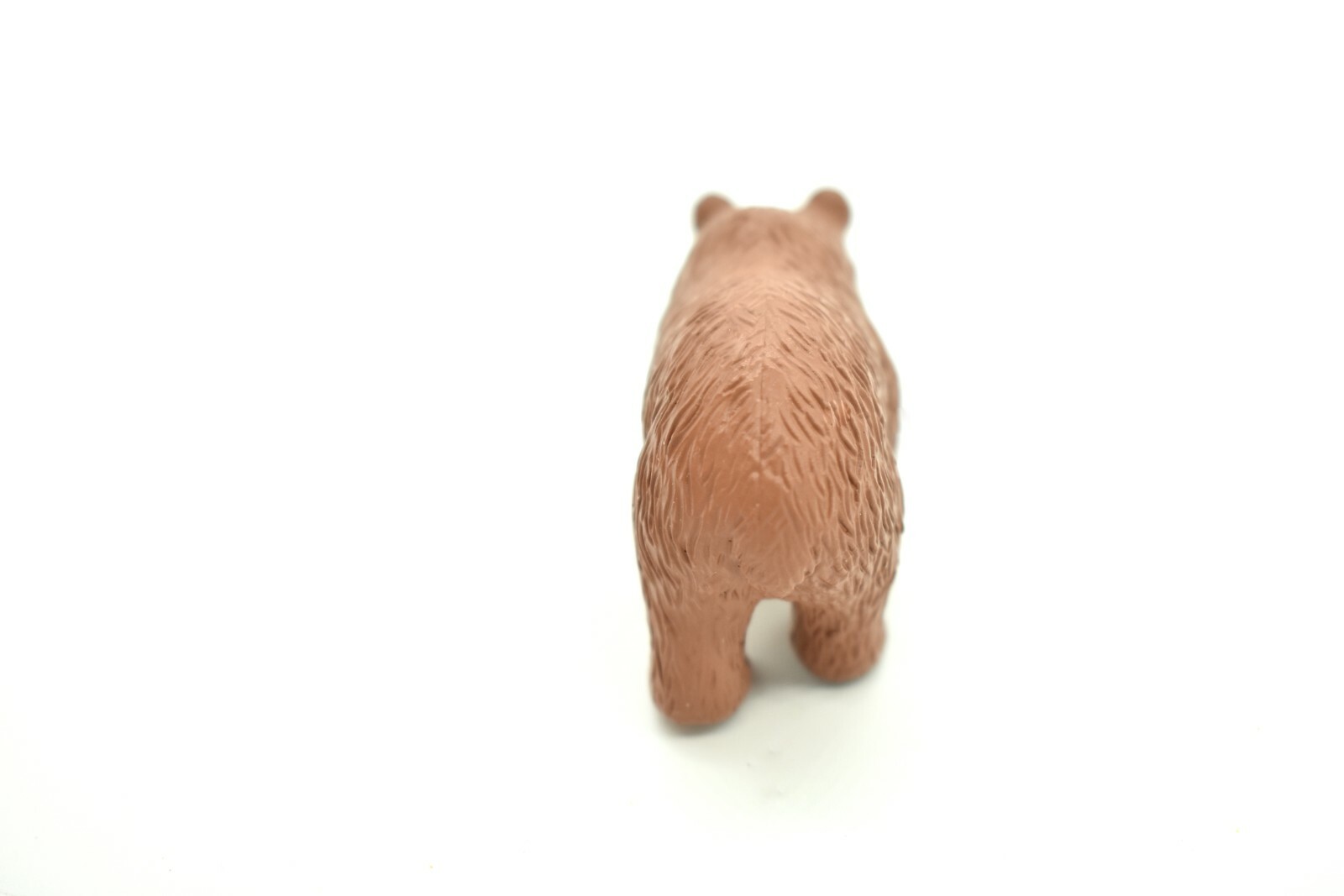 Grizzly Bear, Brown Bear with Fish Realistic Small Toy Model Plastic 2″ F3528