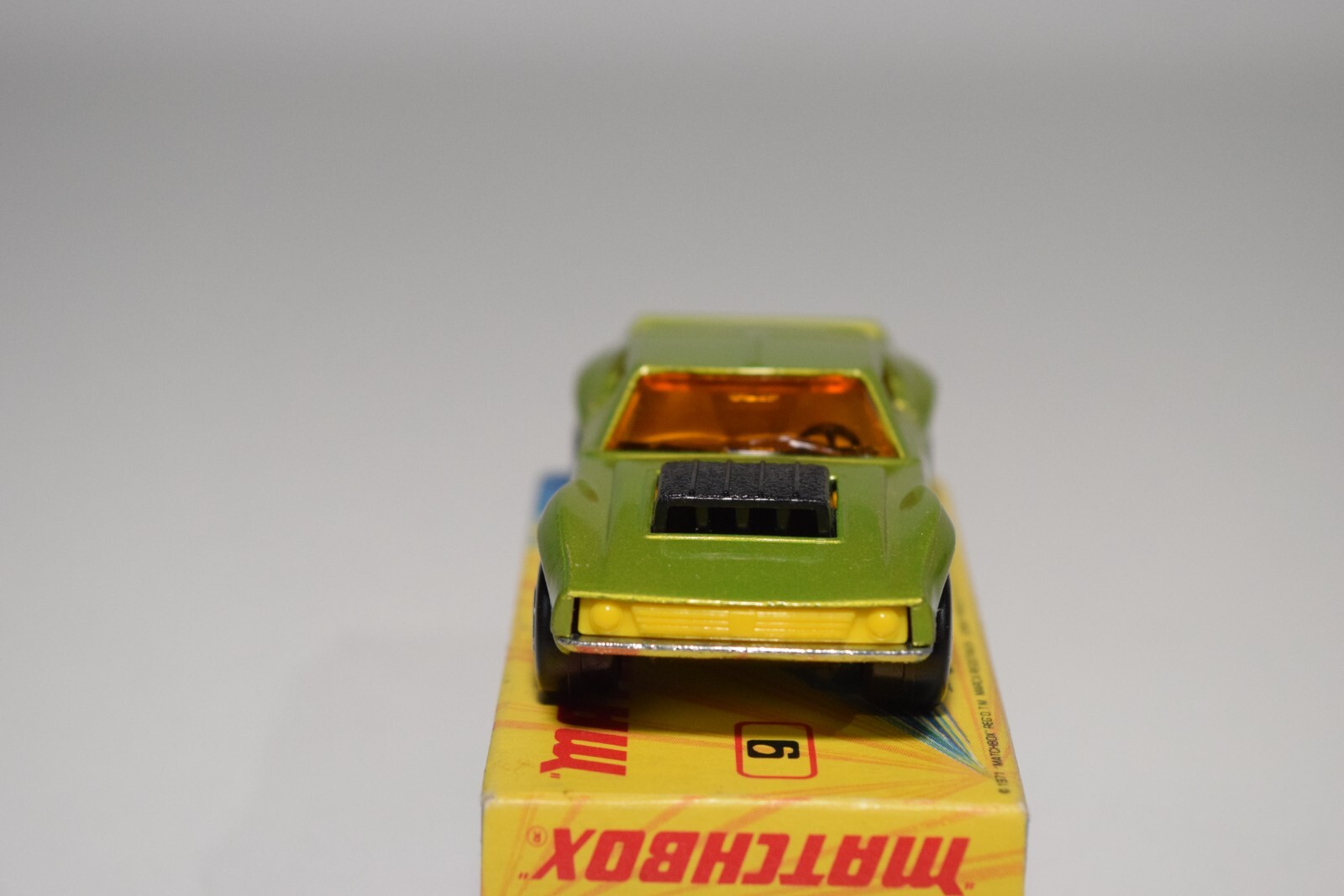 A94 1:64 3 INCH MATCHBOX SUPERFAST 9 AMX JAVELIN METALLIC GREEN MIB