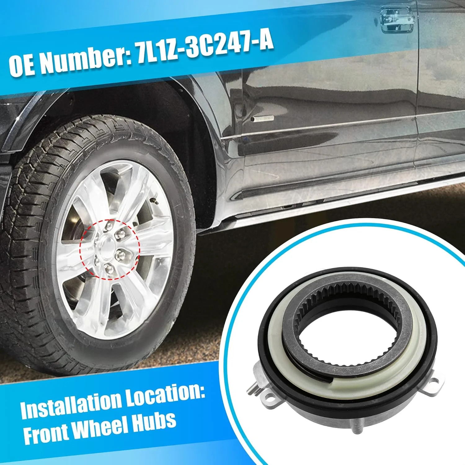 X AUTOHAUX 2 Pcs 4×4 Auto Locking Hub 4WD Locking Hub Actuator for Ford F-150 20
