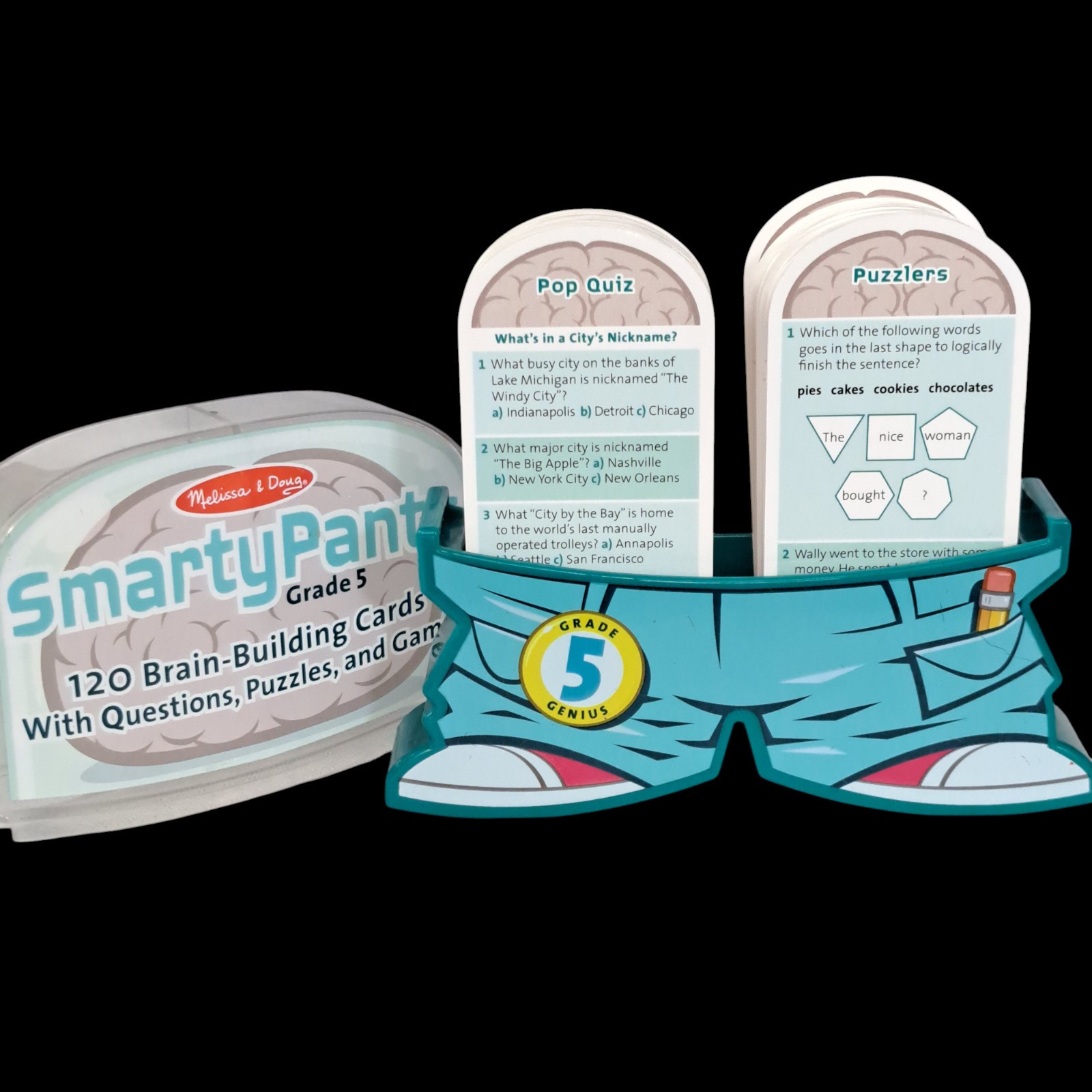 Melissa and Doug Smarty Pants Grade 5, 120 Brain Building Cards, Homeschooling