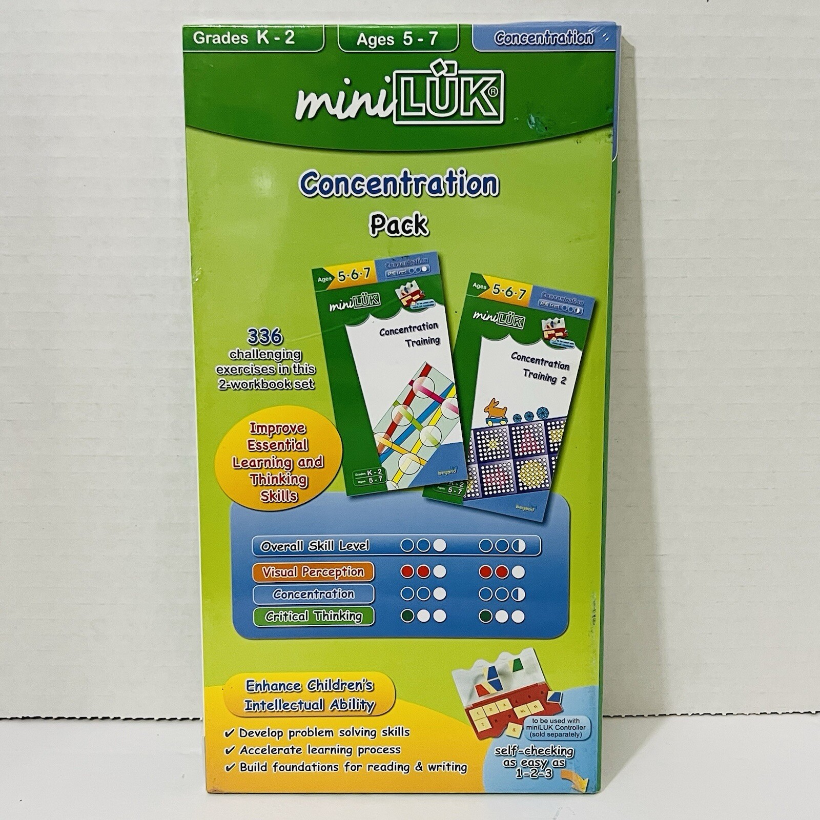 miniLUK Workbook Set for K-2, Ages 5-7 the miniLUK Controller (not included)