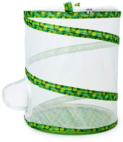 RESTCLOUD Insect and Butterfly Habitat Cage Pop-up Terrarium 12×14 Inch Mesh
