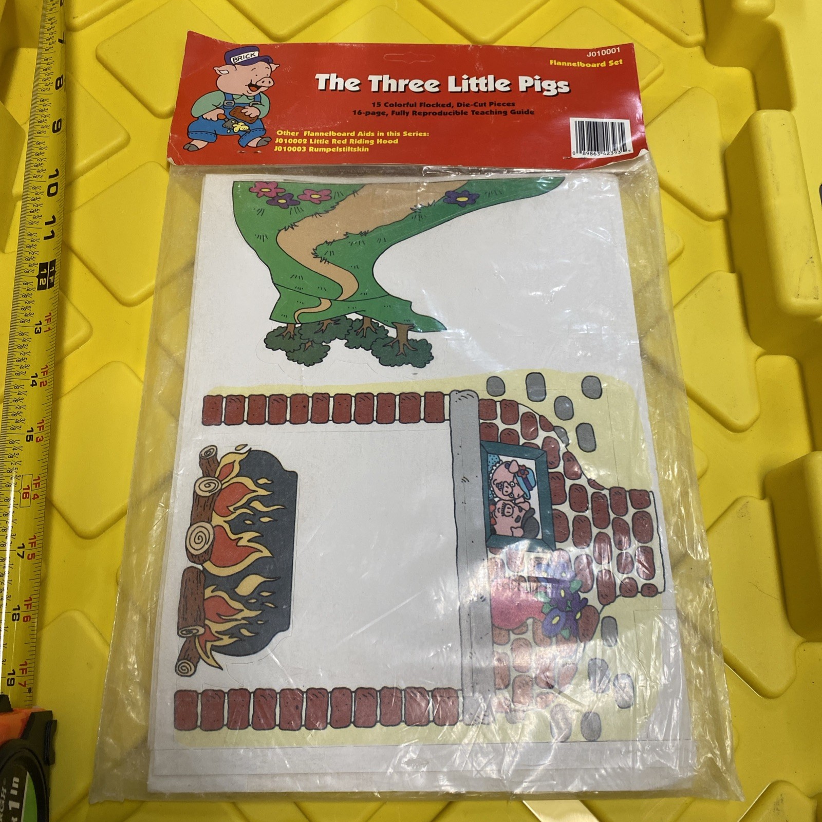 Vintage 1997 Judy/Instructo The Three Pigs Flannelboard Set New In Package S8