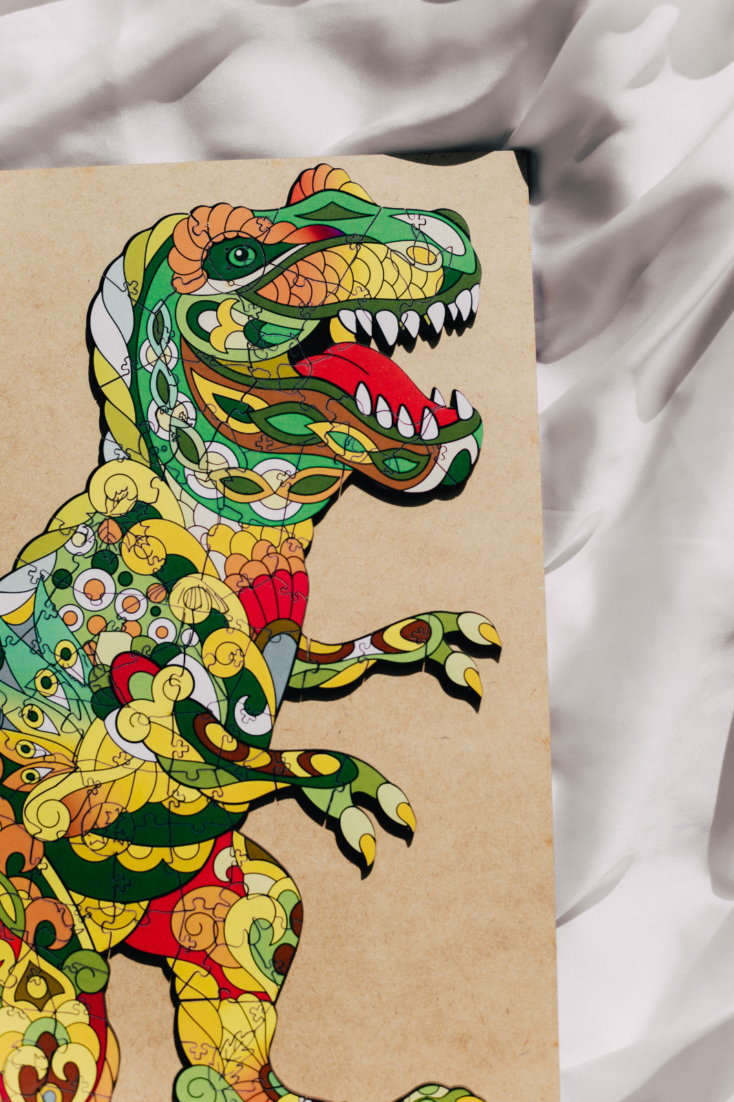 Animal wooden puzzle Tyrannosaurus Rex- gift ecofriendly puzzle medium and large