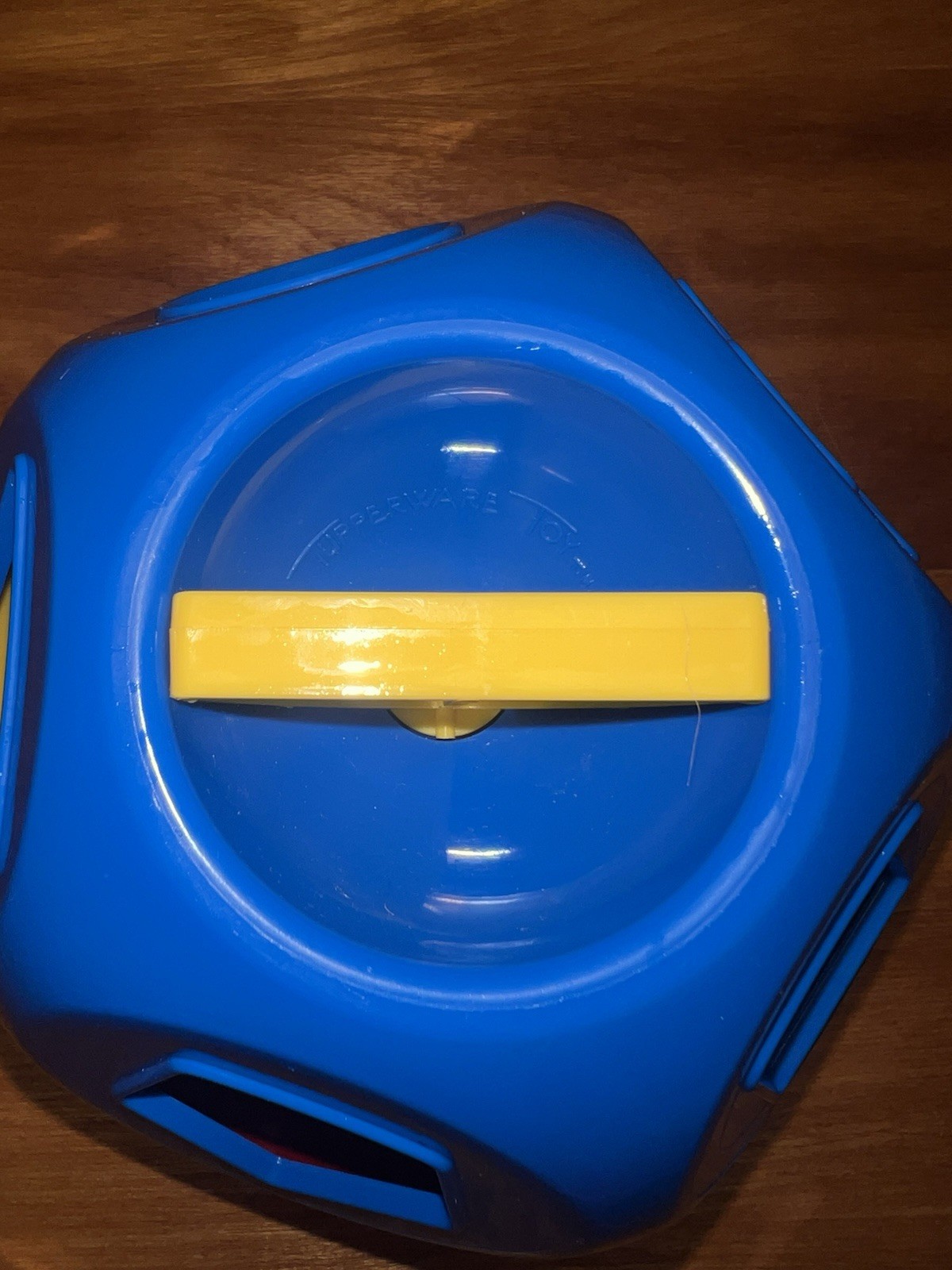 TUPPERWARE Vintage Tuppertoys Shape O Toy Sorter Red Blue yellow Shapes sort