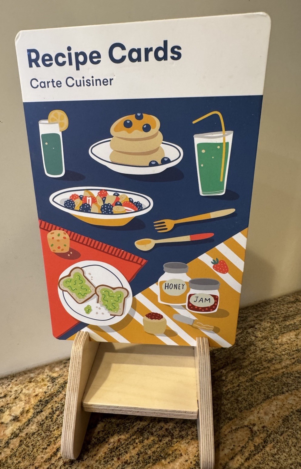 Monti Kids Recipe and Cooking Cards And Stand — Montessori Learning