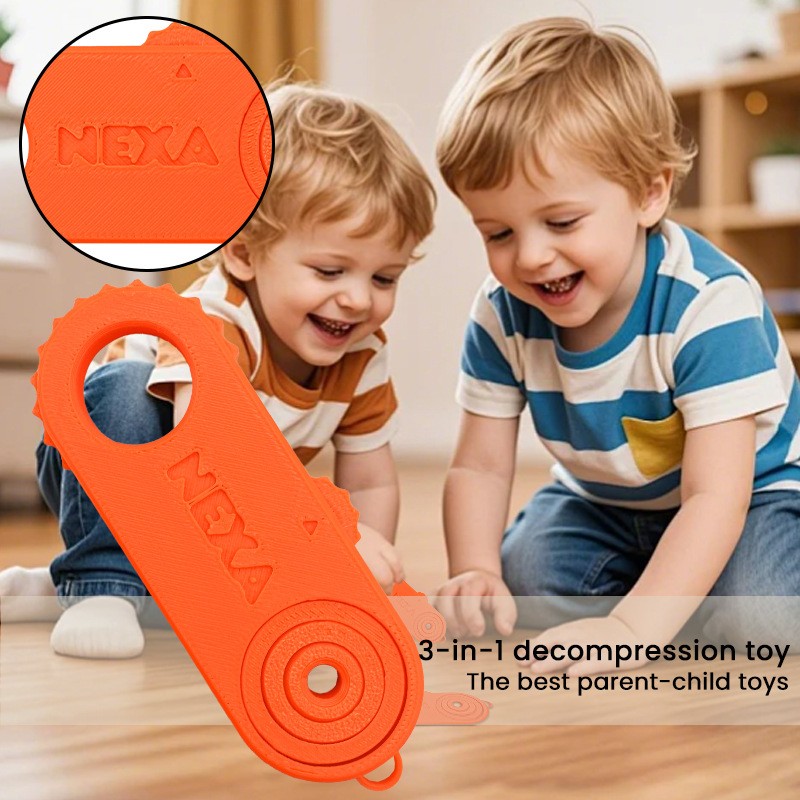Portable Focus-enhancing Handheld Fun Comfortable Long-lasting 3-in-1 Fidget Toy
