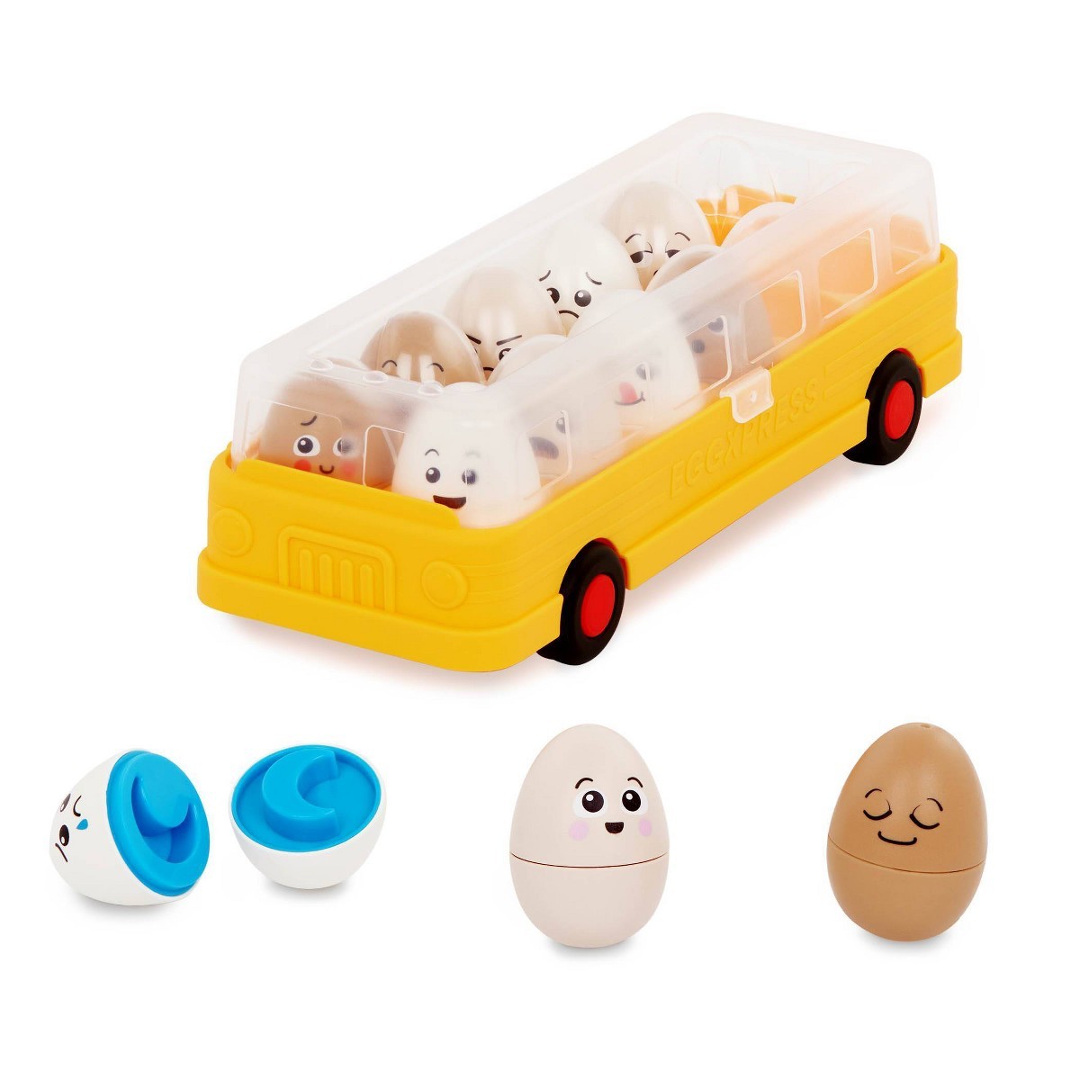 Battat Education EggXpress Yourself! Match & Learn Eggs: Shapes &